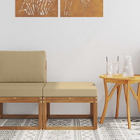 vidaXL Utomhuspall Massivt Akaciaträ Naturfärg