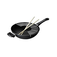Scanpan Wok Scanpan CTX Ø32 cm med galler/stavar Keramiskt titan Stå...