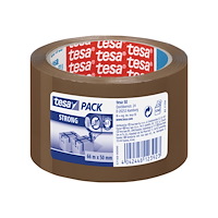 Beiersdorf Tesapack Strong förpackningstejp - 50 mm x 66 m - brun