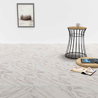 vidaXL Golvplankor 55 pcs Vit 5,11 m² PVC