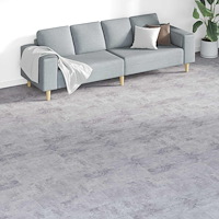 vidaXL Golvplankor 18 pcs Grå 5,26 m² PVC