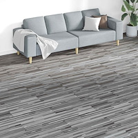 vidaXL Golvplankor 18 pcs Grå 5,26 m² PVC