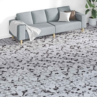 vidaXL Golvplankor 18 pcs Grå 5,26 m² PVC