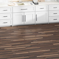 vidaXL Golvplank 36 pcs Randig brun 5,02 m² PVC