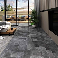 vidaXL Golvplankor 55 pcs Grå 5,11 m² PVC