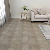 vidaXL Golvplankor 55 pcs Grå 5,11 m² PVC