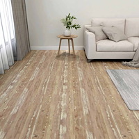 vidaXL Golvplankor 55 pcs Brun 5,11 m² PVC