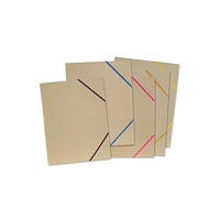 BNTOFFICE Elastisk mapp A4 i naturkartong, tillverkad av 100 % återvun...