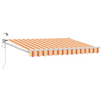 vidaXL Elektrisk Retraktabel Markis Flerfärgsdesign 3 x 2,5 m