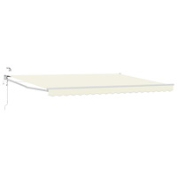 vidaXL Elektrisk Retraktabel Markis Kräm 4 × 3 m