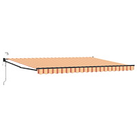 vidaXL Elektrisk Retraktabel Markis Flerfärgsdesign 5 x 3 m