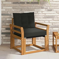 vidaXL 2 Stycke Utomhussoffa Massivt Akaciaträ Naturfärg