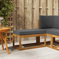 vidaXL Utomhuspall Massivt Akaciaträ Naturfärg