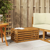 vidaXL Utomhuspall Naturfärg 79 x 43 x 37 cm Massivt Akaciaträ