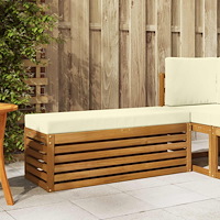 vidaXL Utomhuspall Massivt Akaciaträ Naturfärg