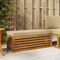 vidaXL Utomhuspall Massivt Akaciaträ Naturfärg