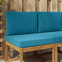 vidaXL Utomhus Soffa Kudde 2 pcs Kungsblå Polyester