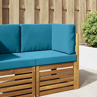 vidaXL Utomhus Soffa Kudde 3 pcs Kungsblå Polyester