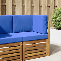 vidaXL Utomhus Soffa Kudde 3 pcs Turkos Polyester