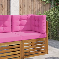 vidaXL Utomhus Soffa Kudde 3 pcs Rosa Polyester