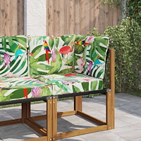 vidaXL Utomhus Soffa Kudde 3 pcs färgstark Polyester