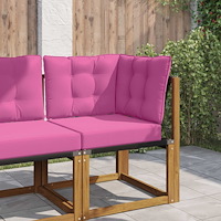 vidaXL Utomhus Soffa Kudde 3 pcs Rosa Polyester