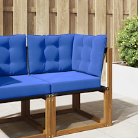 vidaXL Utomhus Soffa Kudde 3 pcs Turkos Polyester