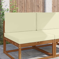 vidaXL Utomhus Soffa Kudde 2 pcs Kräm Polyester