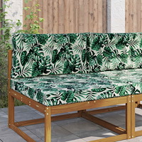vidaXL Utomhus Soffa Kudde 2 pcs Bladmönster Polyester