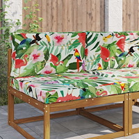 vidaXL Utomhus Soffa Kudde 2 pcs färgstark Polyester