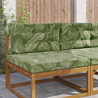 vidaXL Utomhus Soffa Kudde 2 pcs Bladdesign Polyester