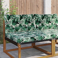 vidaXL Utomhus Soffa Kudde 2 pcs Bladmönster Polyester