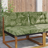 vidaXL Utomhus Soffa Kudde 2 pcs Bladdesign Polyester