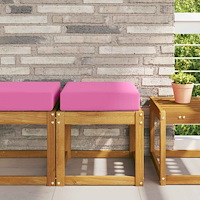 vidaXL Utomhus sitskudde Rosa 40 x 40 x 8 cm 100% Polyester