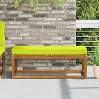 vidaXL Utomhus sitskudde Grön 111,5 x 40 x 8 cm 100% Polyester