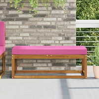 vidaXL Utomhus sitskudde Rosa 111,5 x 40 x 8 cm 100% Polyester