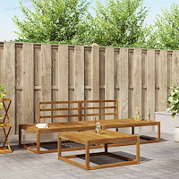 vidaXL Utomhussoffset Naturfärg Massivt Akaciaträ