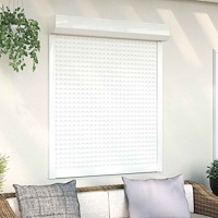 vidaXL Rulljalusi Vit 110 x 130 cm Aluminium och polyuretan