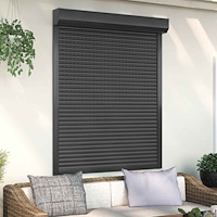 vidaXL Rulljalusi Antracit 120 x 150 cm Aluminium och polyuretan