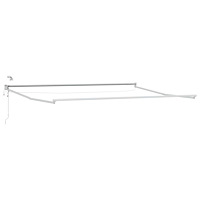 vidaXL Elektrisk utdragbar markisram Vit 5 x 3 m Aluminium
