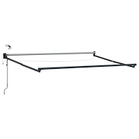 vidaXL Elektrisk utdragbar markisram Antracit 3 x 2,5 m Aluminium