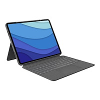 Logitech Logitech Combo Touch - tangentbord och foliefodral - med pekdyna - QWERTY - hela norden - oxford-grå Inmatningsenhet