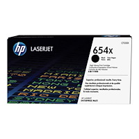 Hewlett-Packard HP 654X - Lång livslängd - svart - original - LaserJet - tonerkassett (CF330X)