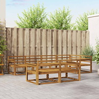vidaXL Utomhussoffset 7 pcs Naturfärg Massivt Akaciaträ