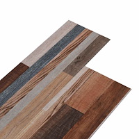 vidaXL Självhäftande golvplanka 32 pcs Flerfärgsdesign 4,46 m² PVC