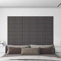 vidaXL Väggsänggavel 12 pcs Grå 30 x 15 cm Konstläder