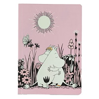 Anglo Nordic Anteckningsbok Mumin linjerat A5 Love pink