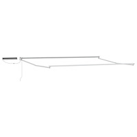 vidaXL Elektrisk utdragbar markisram Vit 5 x 3 m Stål