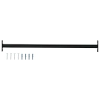 vidaXL Justerbar fönstersäkerhetsstång Svart 710 - 1200 mm Stål