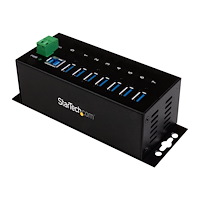 StarTech.com StarTech.com USB 3.0-hubb med 7 portar - Industriell USB-A-hubb i metall med ESD-skydd och 350 W överspänningsskydd - Mo...